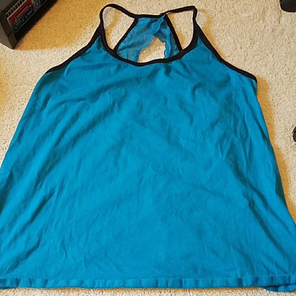 Teal racerback camisole